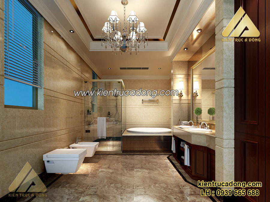 Thiết kế nội thất nhà biệt thự đẹp phong cách châu Âu sang trọng