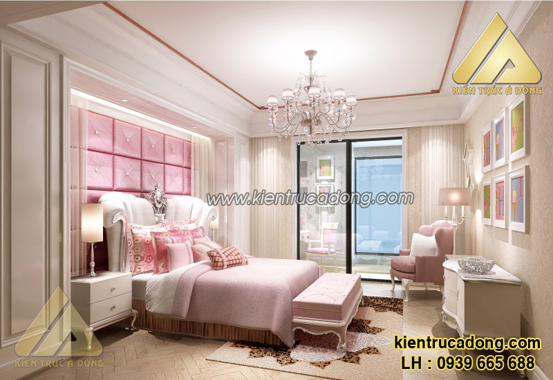 Căn hộ xinh xắn với nội thất phòng ngủ tân cổ điển đẹp như mơ