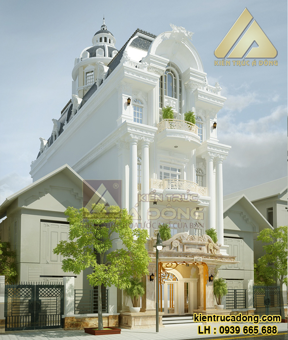 Mẫu thiết kế biệt thự vườn cổ điển cao cấp tại Hà Nội