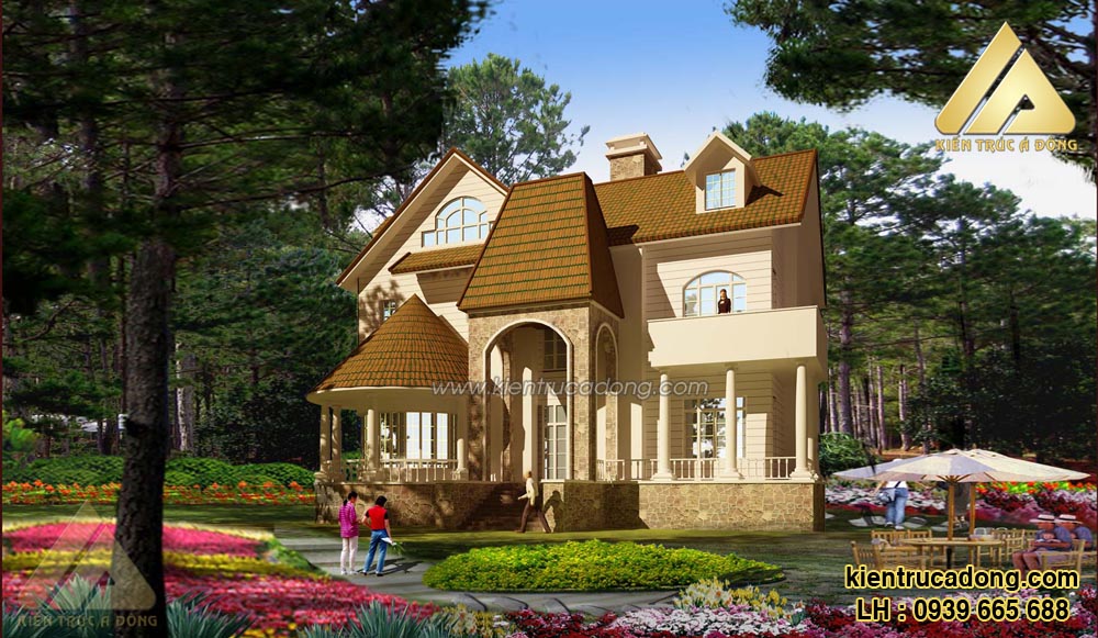 Mẫu thiết kế biệt thự cổ điển kiểu Pháp đẹp nhất