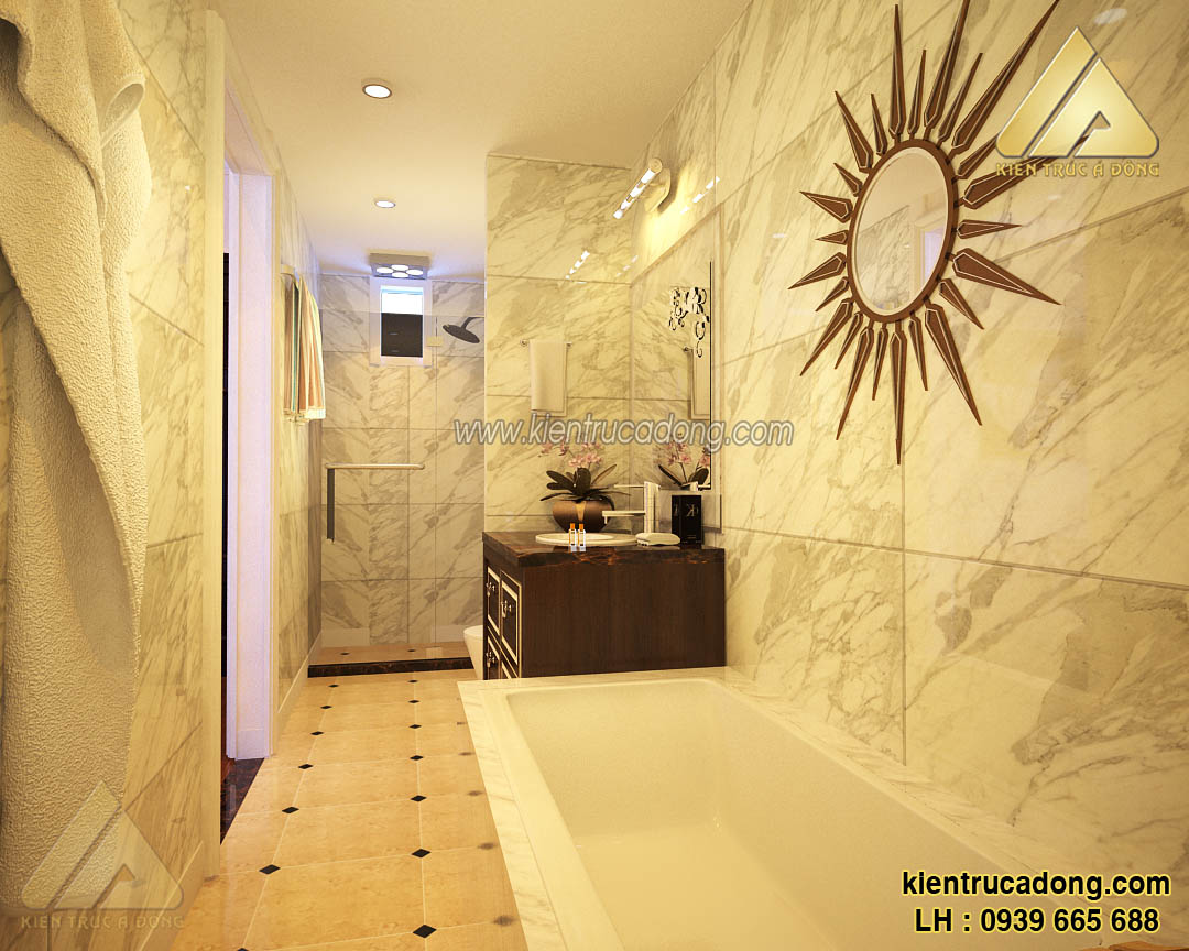 Mẫu thiết kế nội thất biệt thự đẹp hiện đại ở Gia Lâm, Hà Nội