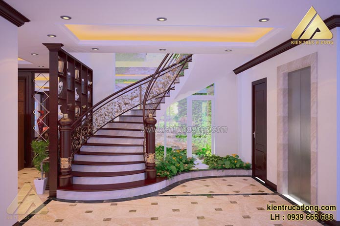 Mẫu thiết kế nội thất biệt thự đẹp hiện đại ở Gia Lâm, Hà Nội