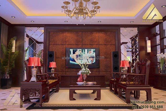 Mẫu thiết kế nội thất biệt thự đẹp hiện đại ở Gia Lâm, Hà Nội