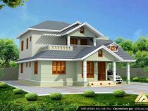 Mẫu thiết kế biệt thự 2 tầng 600 triệu đẹp