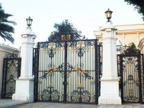 Mẫu thiết kế cổng biệt thự 5 tầng hiện đại đẹp nhất