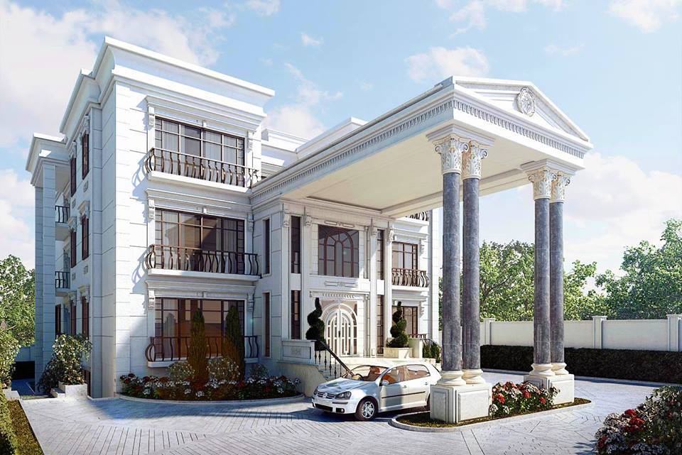 Biệt thự 3 tầng cổ điển châu Âu