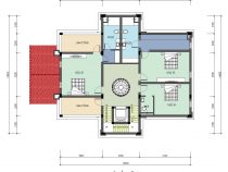 Mặt bằng biệt thự 3 tầng cổ điển đẹp và sang trọng