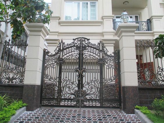 Cổng biệt thự 5 tầng hiện đại