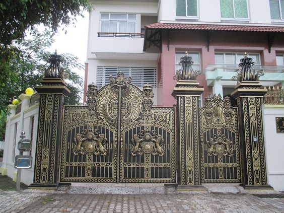 Cổng biệt thự 5 tầng hiện đại