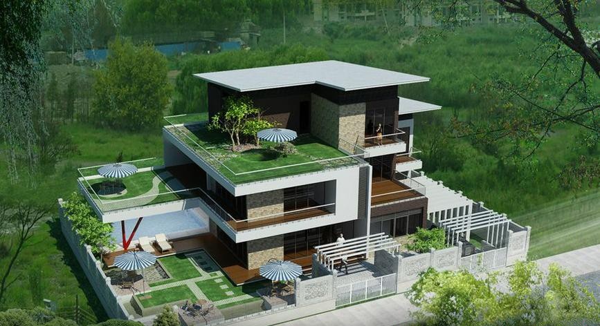 Biệt thự nhà vườn 2 tầng đẹp tại Ninh Thuận - ACHI 23120