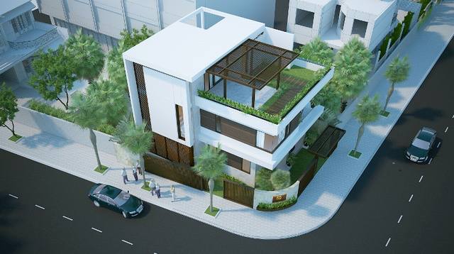 Nhà biệt thự 3 tầng 2 mặt tiền