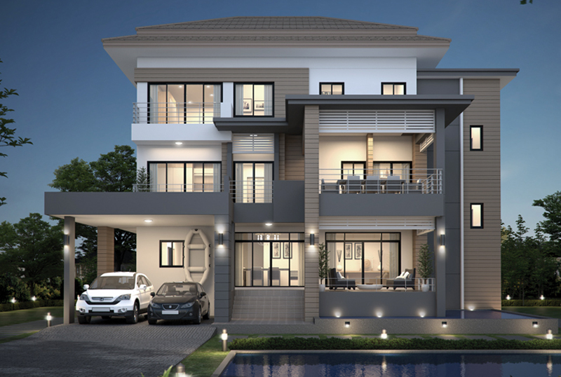hình ảnh biệt thự 3 tầng