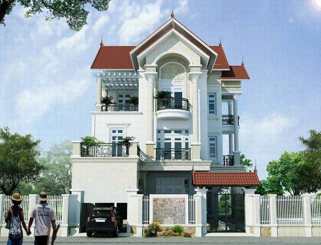 hình ảnh biệt thự 3 tầng
