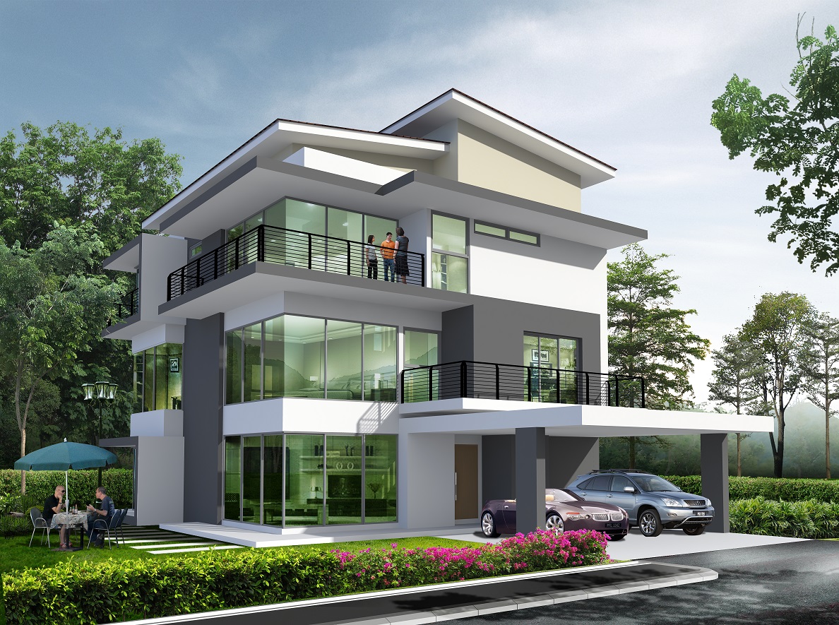 hình ảnh biệt thự 3 tầng