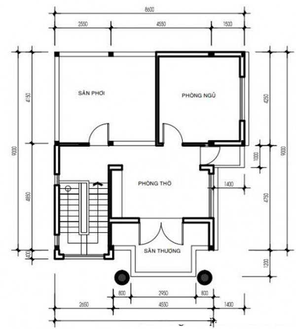 Bản vẽ cad biệt thự 3 tầng hiện đại