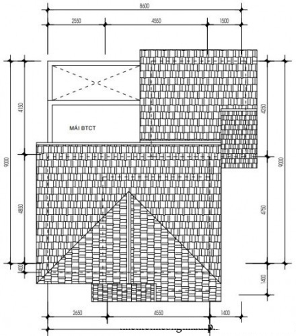 Bản vẽ cad biệt thự 3 tầng hiện đại