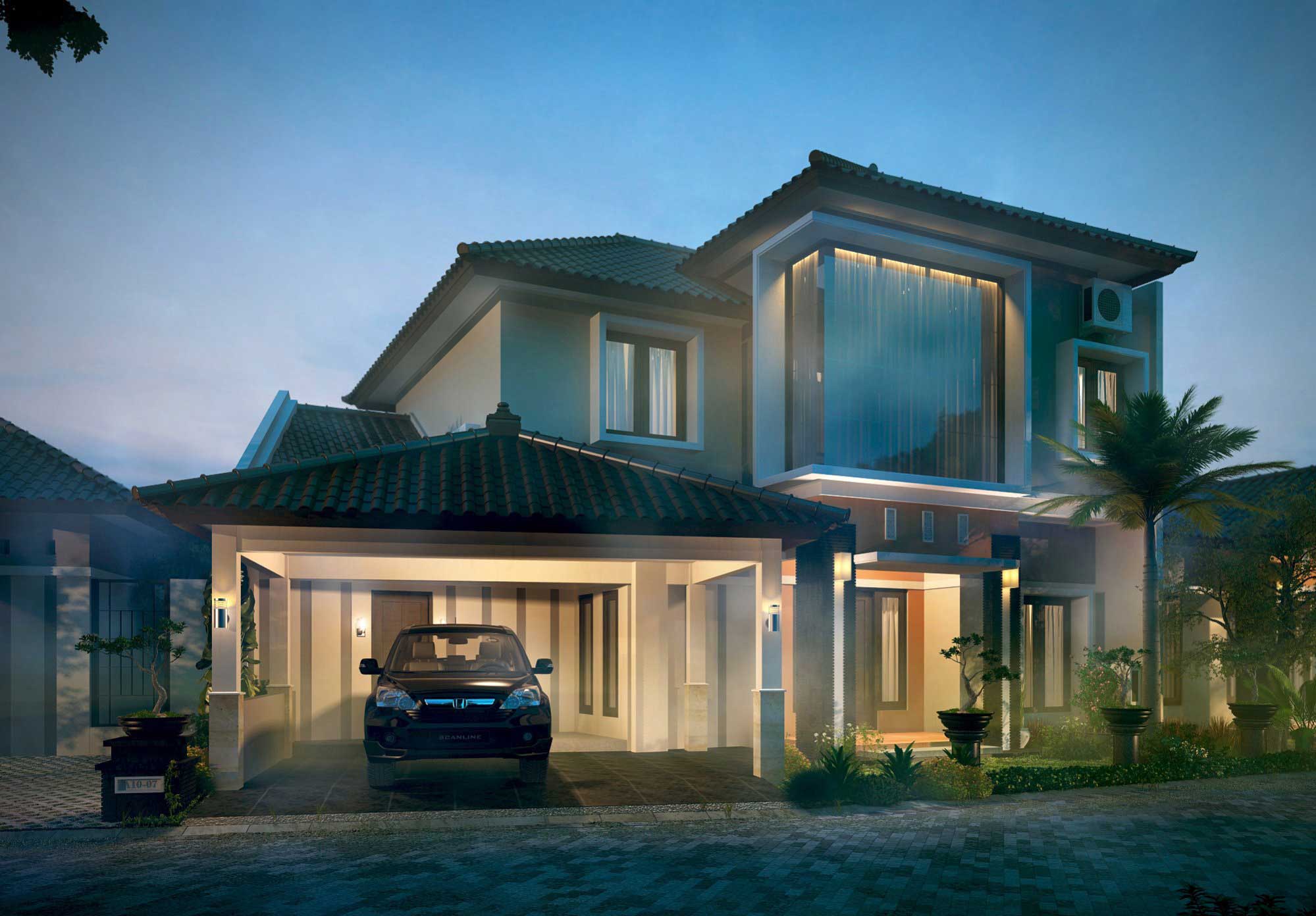 Mẫu biệt thự 2 tầng hiện đại