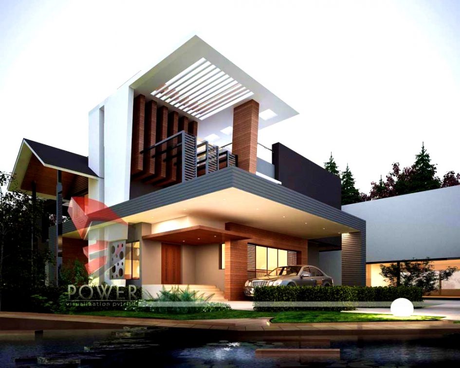 Mẫu biệt thự 2 tầng hiện đại