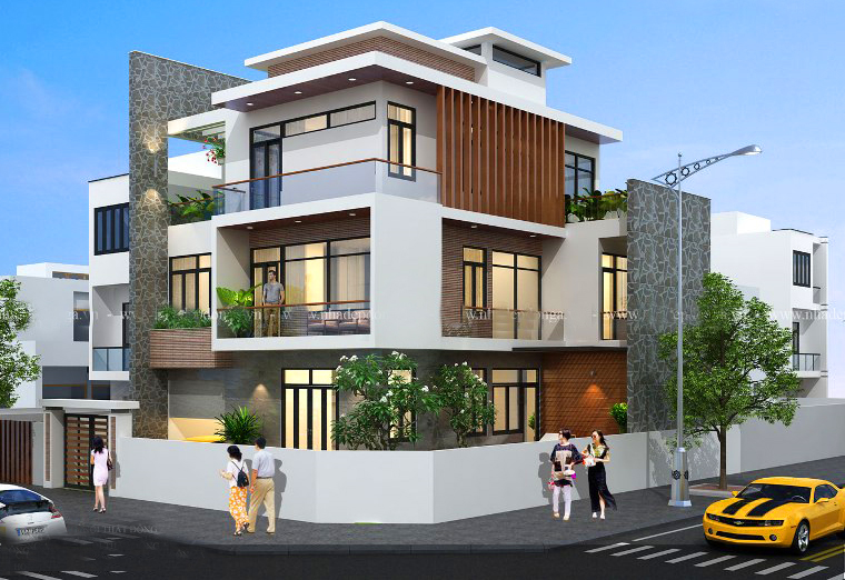 Xây biệt thự 3 tầng đẹp