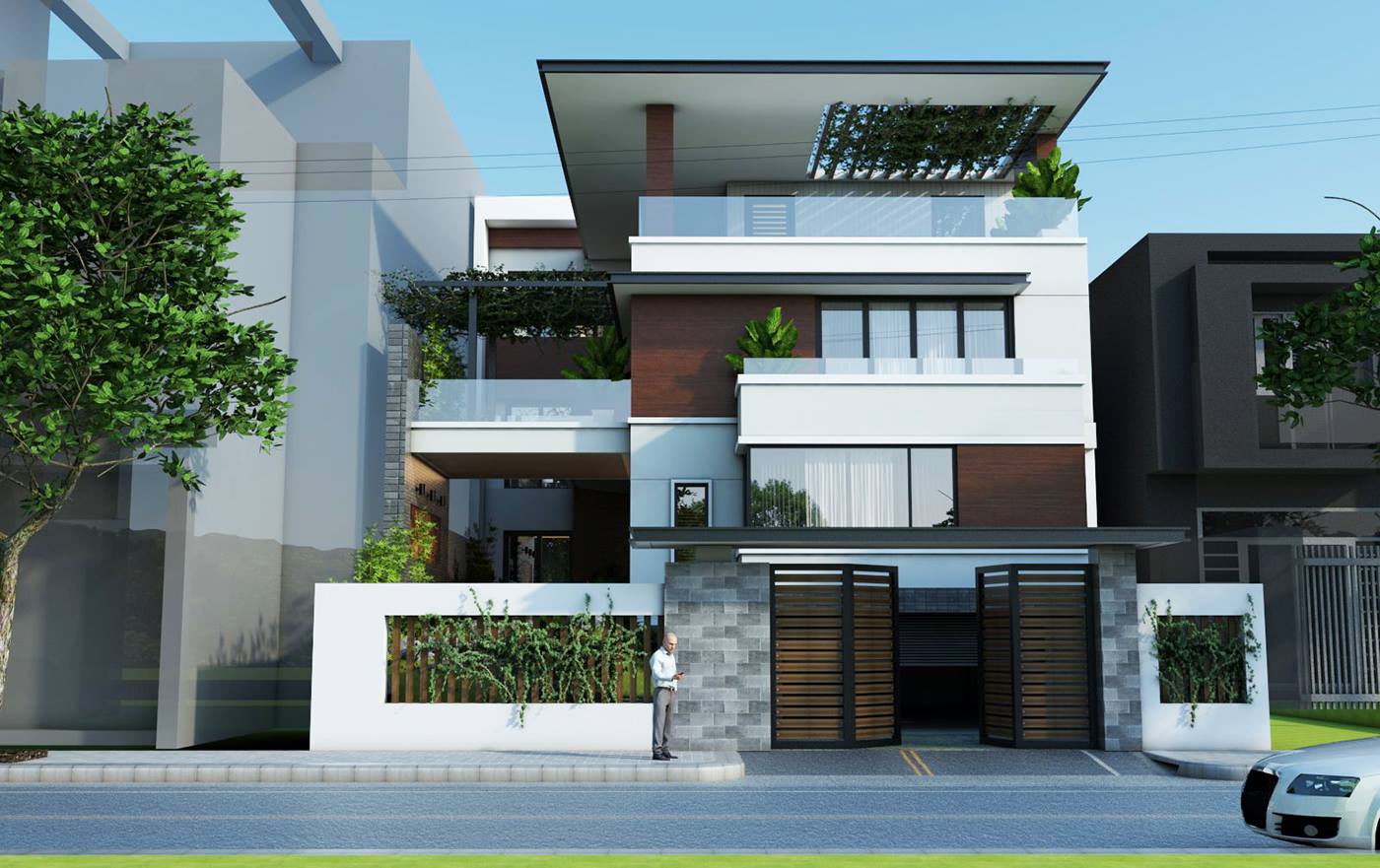 Mẫu biệt thự 4 tầng đẹp
