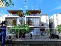 Biệt thự song lập 3 tầng cuốn hút mọi ánh nhìn