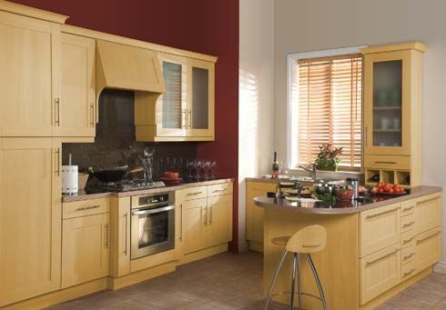 Báo giá tủ bếp gỗ veneer sồi
