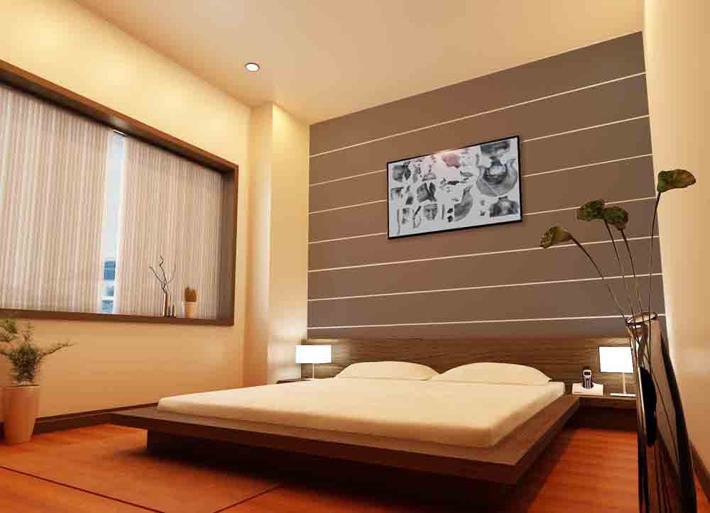Mẫu sơn nhà kẻ sọc đẹp