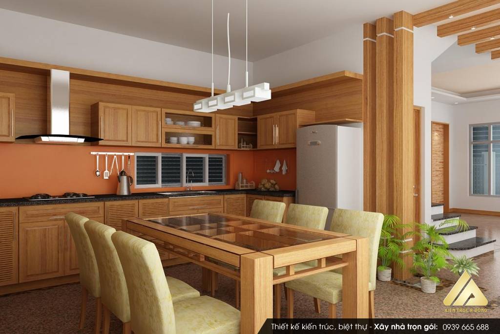 Báo giá tủ bếp gỗ xoan đào