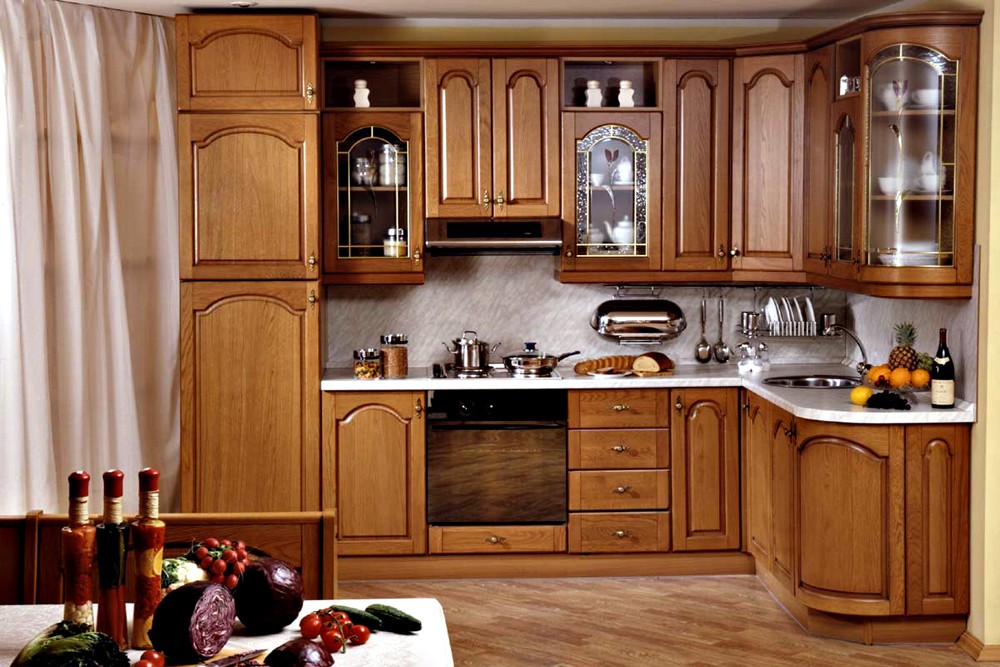 Tủ bếp gỗ tự nhiên cao cấp