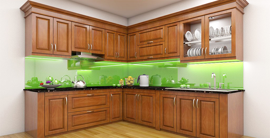 Các mẫu tủ bếp gỗ đẹp