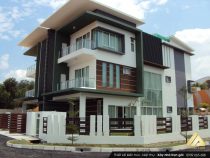 Mẫu nhà biệt thự 3 tầng 2 mặt tiền sang trọng