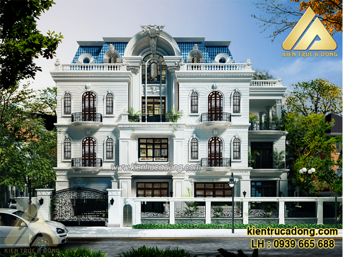 Mẫu nhà biệt thự 3 tầng cổ điển