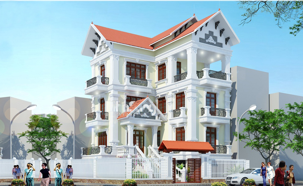 Mẫu thiết kế biệt thự 3 tầng hình chữ L đẹp nhất Việt Nam Diễn Đàn Kiến Trúc Á Đông #30 Mẫu thiết kế biệt thự 3 tầng hình chữ L đẹp nhất Việt Nam Diễn Đàn Kiến Trúc Á Đông
