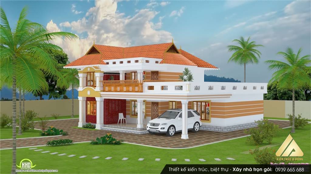 Mẫu biệt thự Tây Hồ hiện đại 2,5 tầng mơ ước