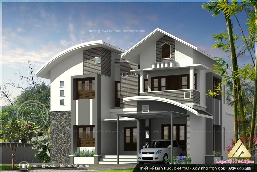 Thiết kế biệt thự hiện đại, đẹp 2 tầng ở Quảng Trị