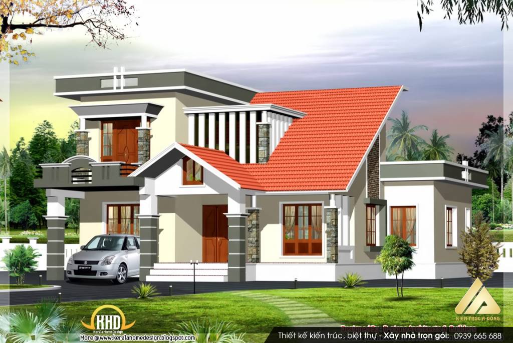 Mẫu biệt thự Tây Hồ hiện đại 2,5 tầng mơ ước