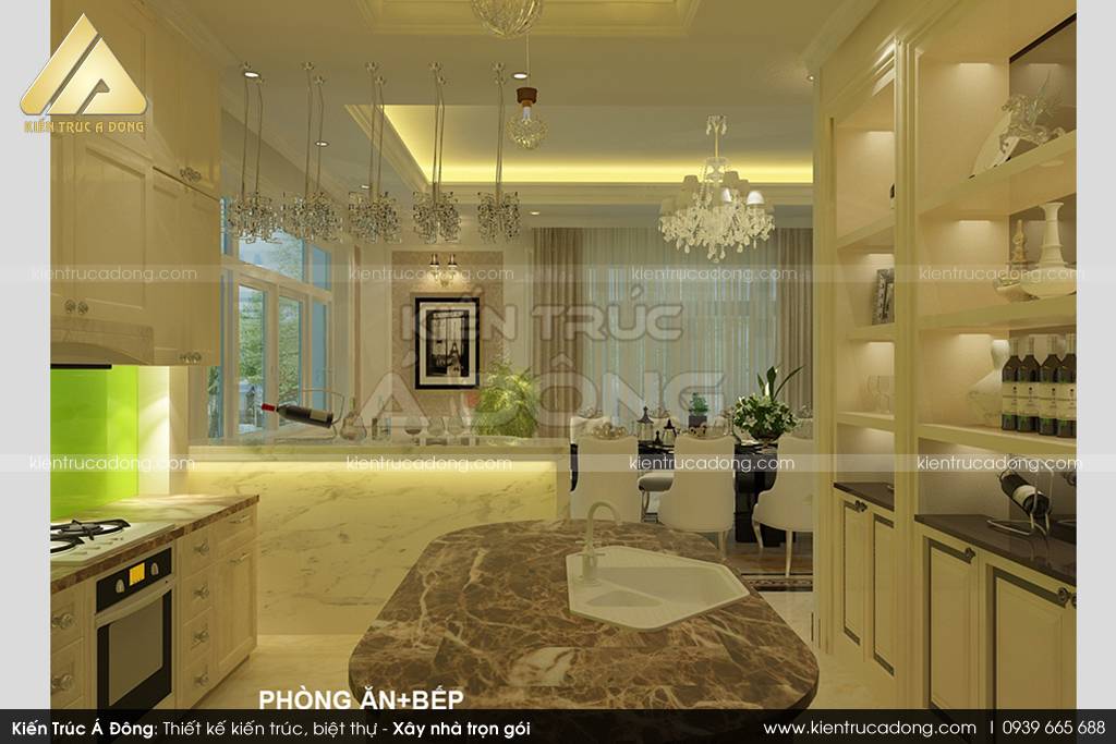 Dự án thiết kế biệt thự cổ điển kiểu Pháp đẳng cấp