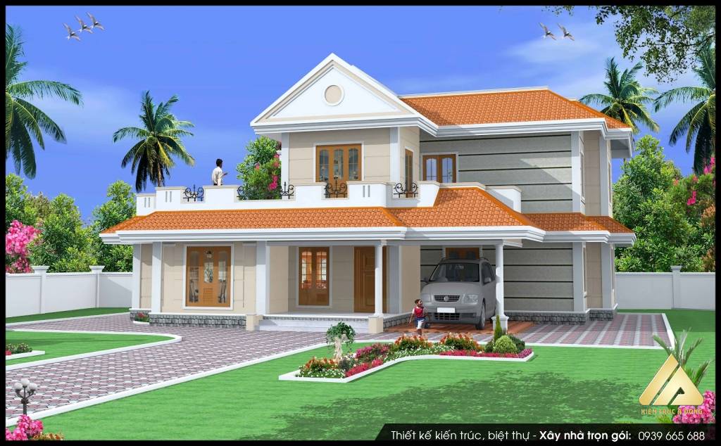 Mẫu biệt thự 2,5 tầng hiện đại độc đáo tại Đà Nẵng