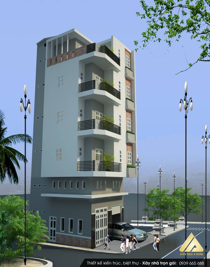 Mẫu nhà phố 6 tầng hiện đại, đẹp tại Hà nội