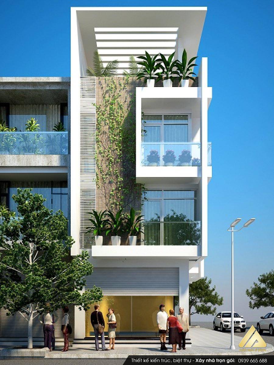 Thiết kế nhà ống 4 tầng hiện đại tại TP Hồ Chí Minh