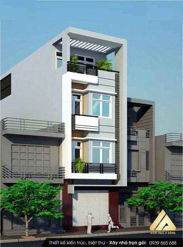 Bật mí 1000 mẫu nhà phố đẳng cấp tại Hà nội > Mẫu thiết kế nhà phố 5 tầng đẹp tại Lào Cai