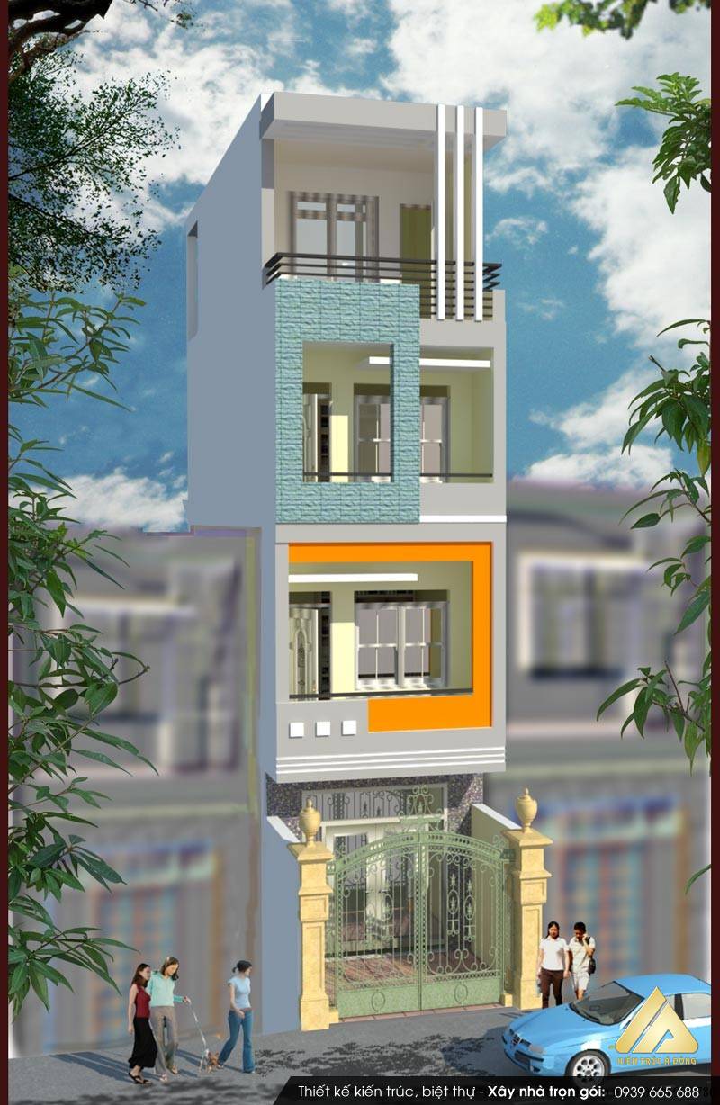 Mẫu nhà phố hiện đại 5 tầng tại Hà Nội