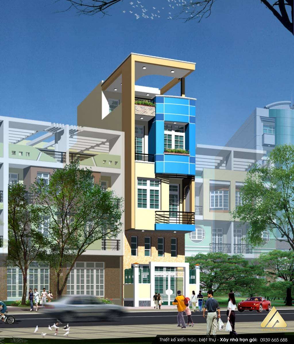 Mẫu nhà phố hiện đại 5 tầng tại Hà Nội