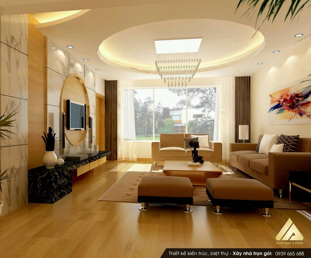 Thiết kế nội thất phòng khách cao cấp TP Hà Nội
