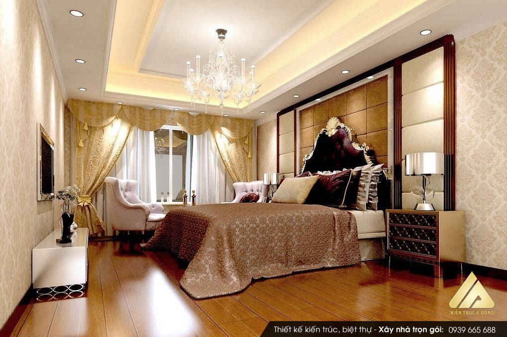 Mẫu thiết kế nội thất biệt thự cao cấp phong cách Châu Âu