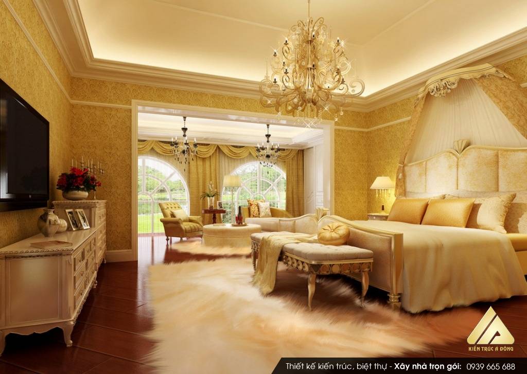 Mẫu thiết kế nội thất cổ điển Châu Âu sang trọng