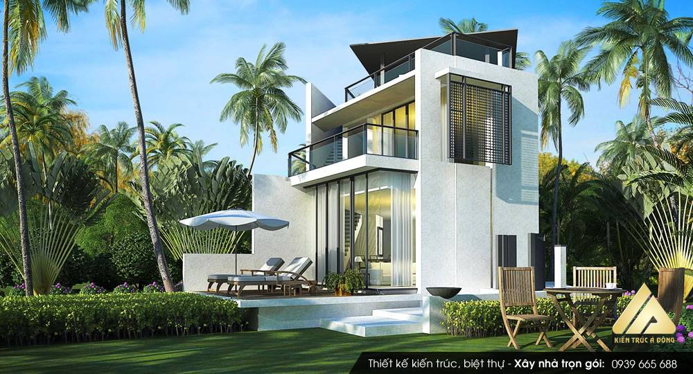 Mẫu thiết kế sân vườn biệt thự đẹp, hiện đại tại Hải Phòng