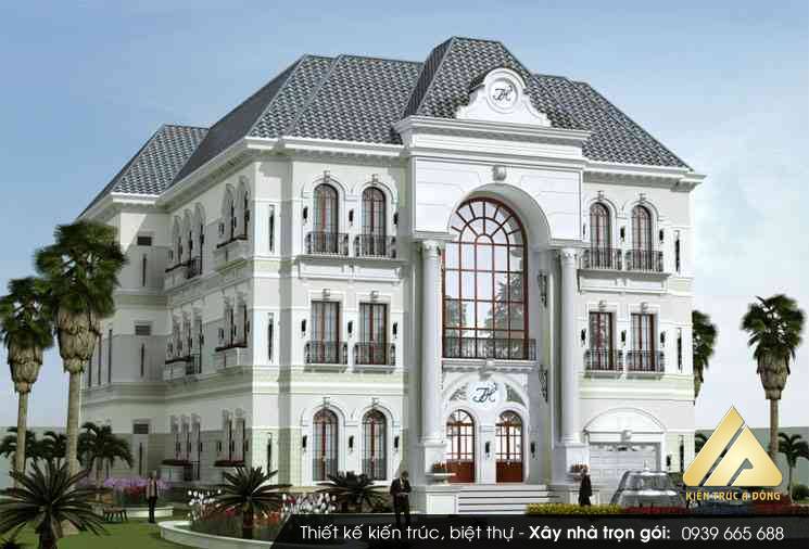 Hé lộ mẫu biệt thự cổ điển 3 tầng đẳng cấp > Mẫu thiết kế biệt thự cổ điển 3 tầng tại Bắc Ninh
