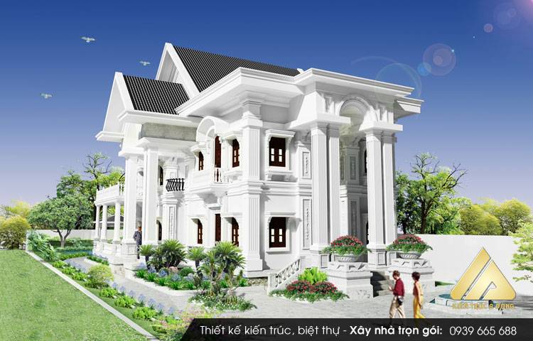 Hé lộ mẫu biệt thự cổ điển 3 tầng đẳng cấp > Mẫu thiết kế biệt thự cổ điển 3 tầng tại Bắc Ninh