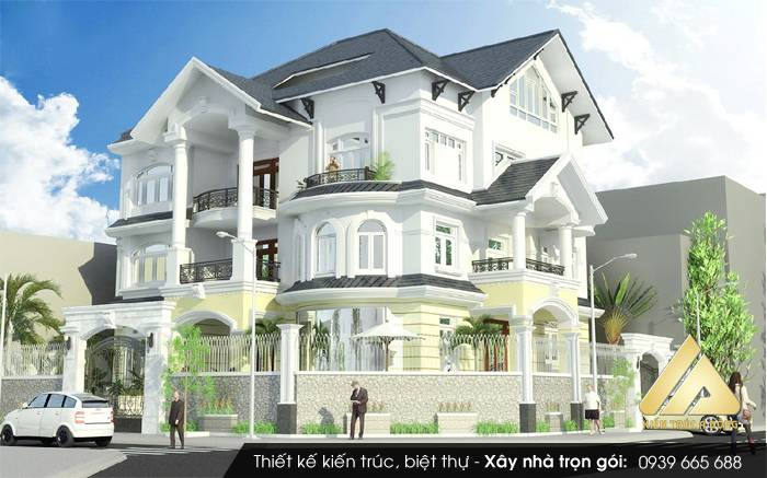 Thiết kế biệt thự sân vườn gia đình anh Mạnh ở Quảng Ninh